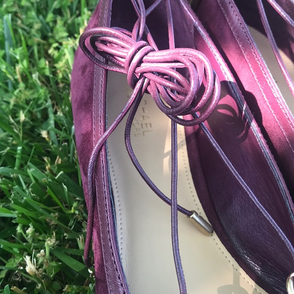 Maroon Michael Kors pointed strap flats W 9.5 - Picture 4 of 9